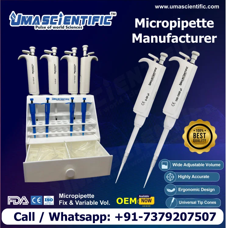 Micropipette & Pipette Manufacturer in India UMA SCIENTIFIC